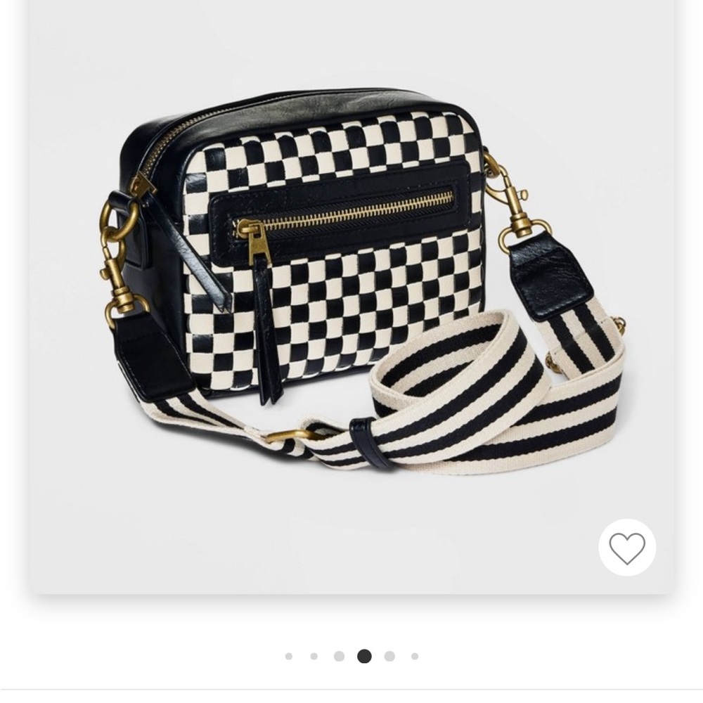 Checkered Crossbody Camera Bag NWT